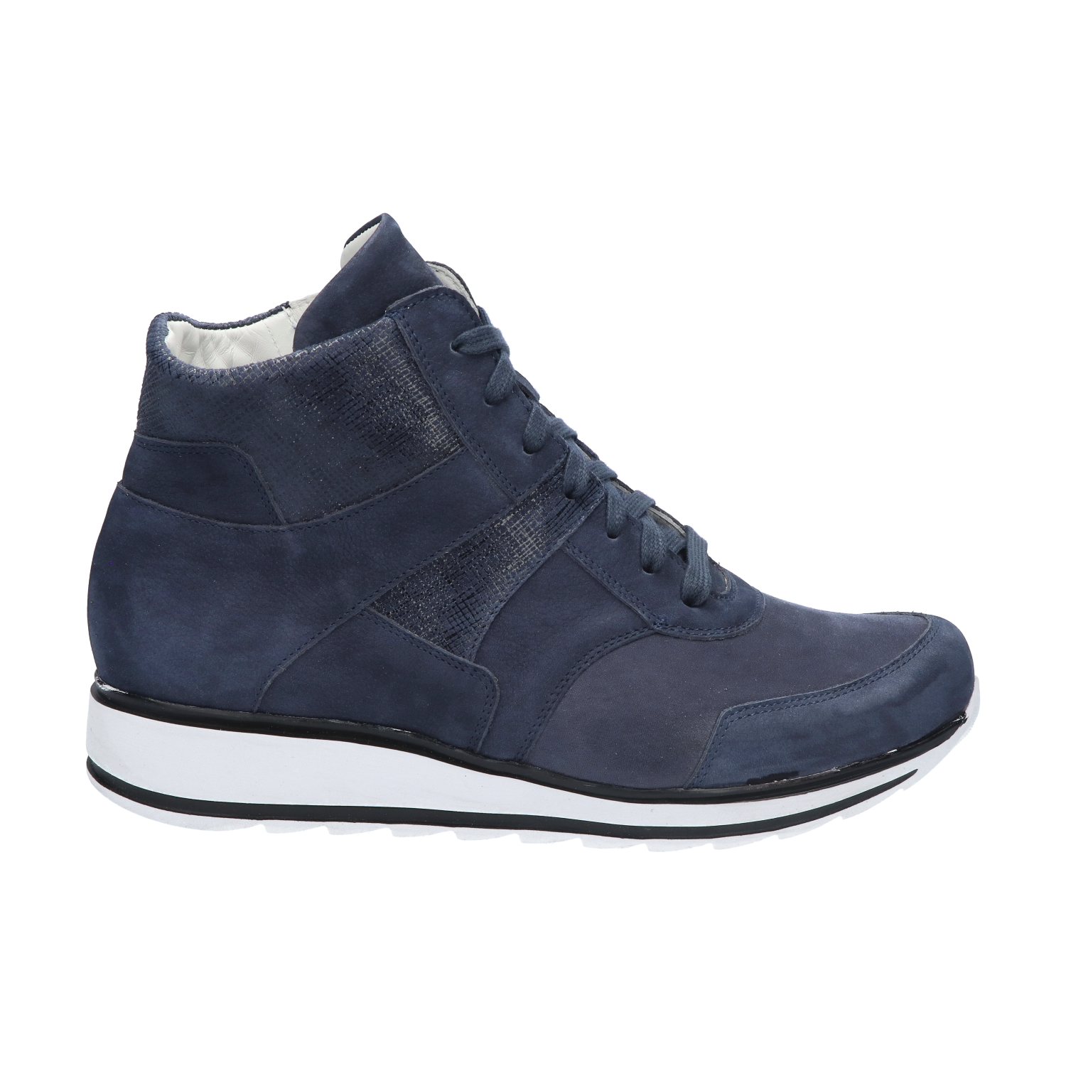 Hoge sneakers van nubuck Blauw Durea 9745.0367