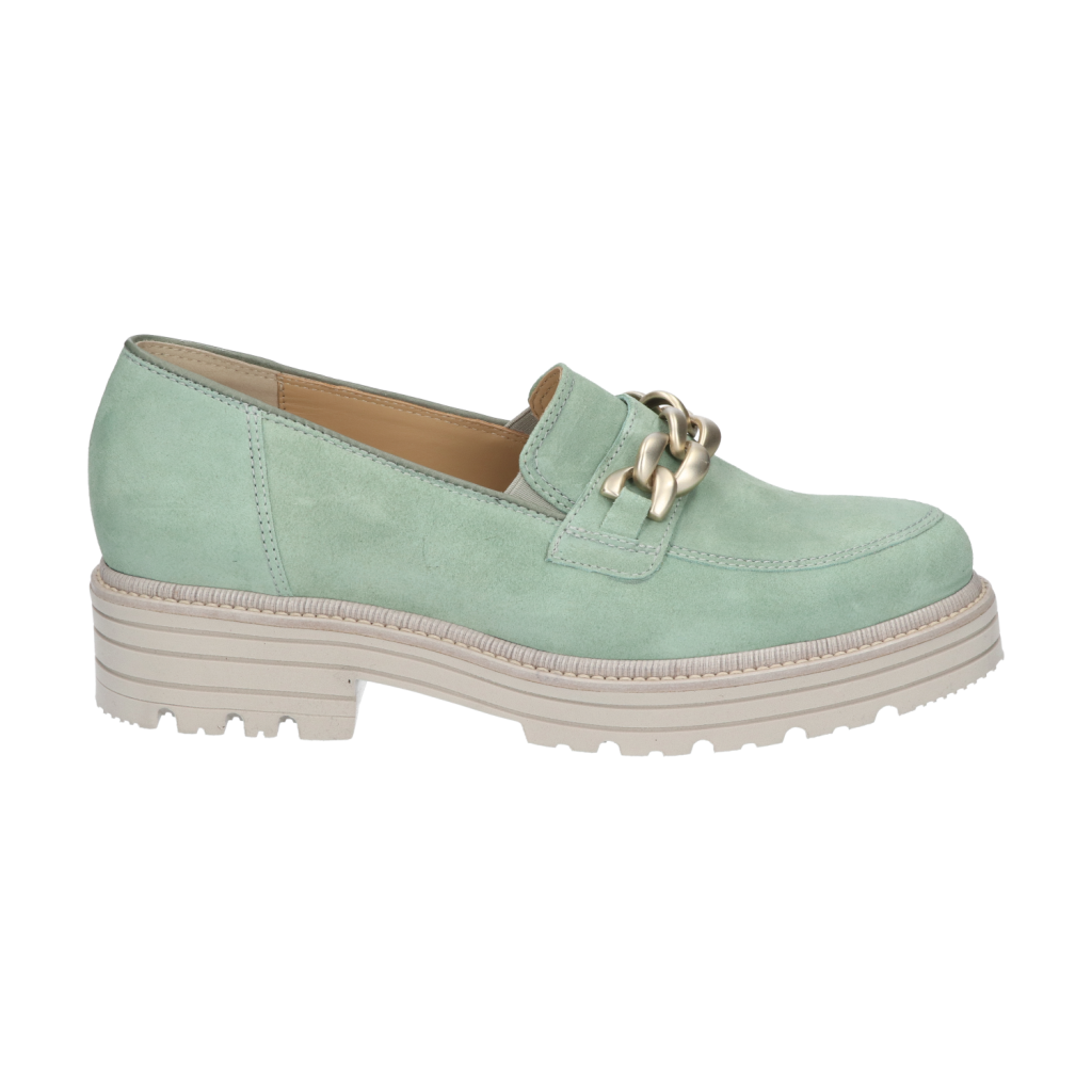 Loafers Van Glad Leer Groen Durea 5748 0233 psalms-bible-verses