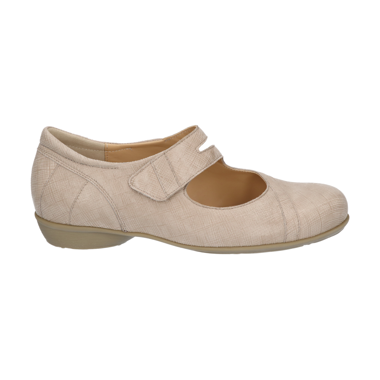 Bandschoenen van suede Taupe Durea 5737.9527