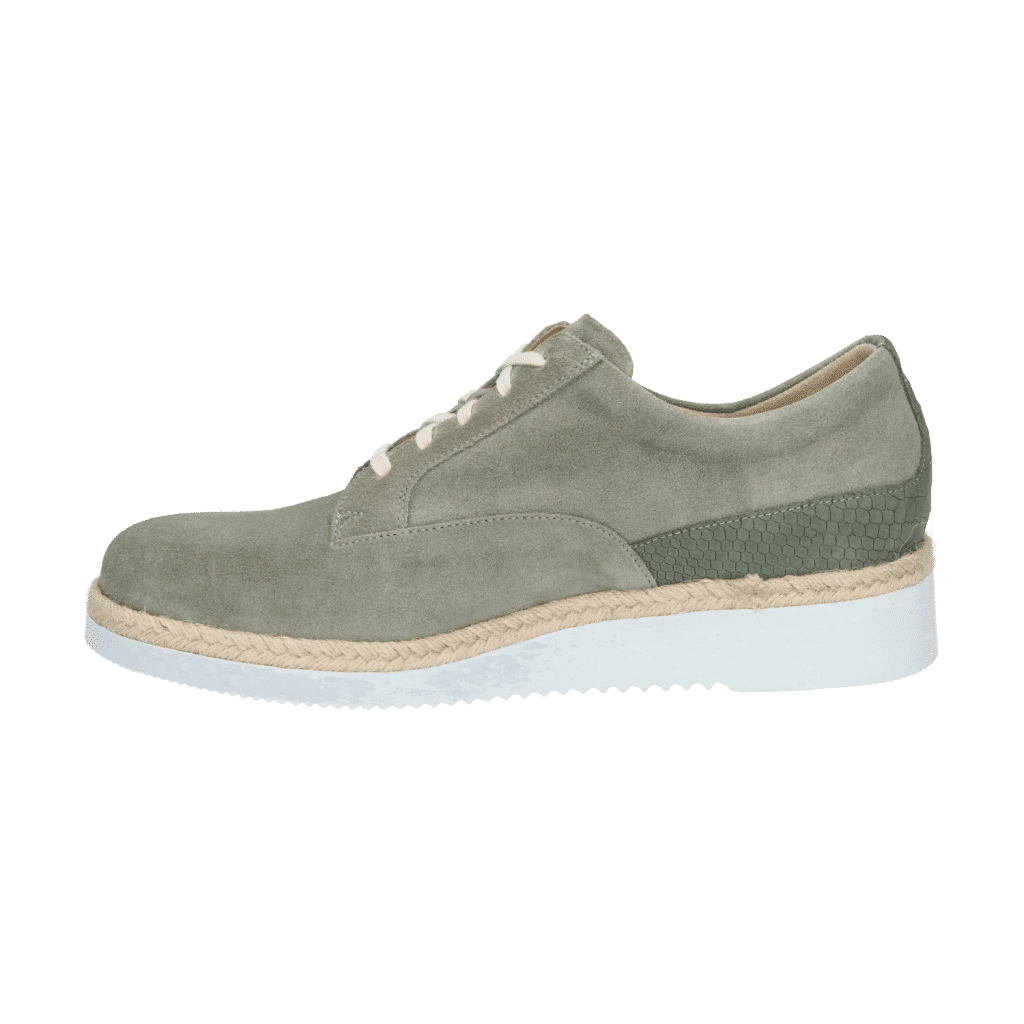 Veterschoenen van nubuck (Groen) - Durea 6265.9486