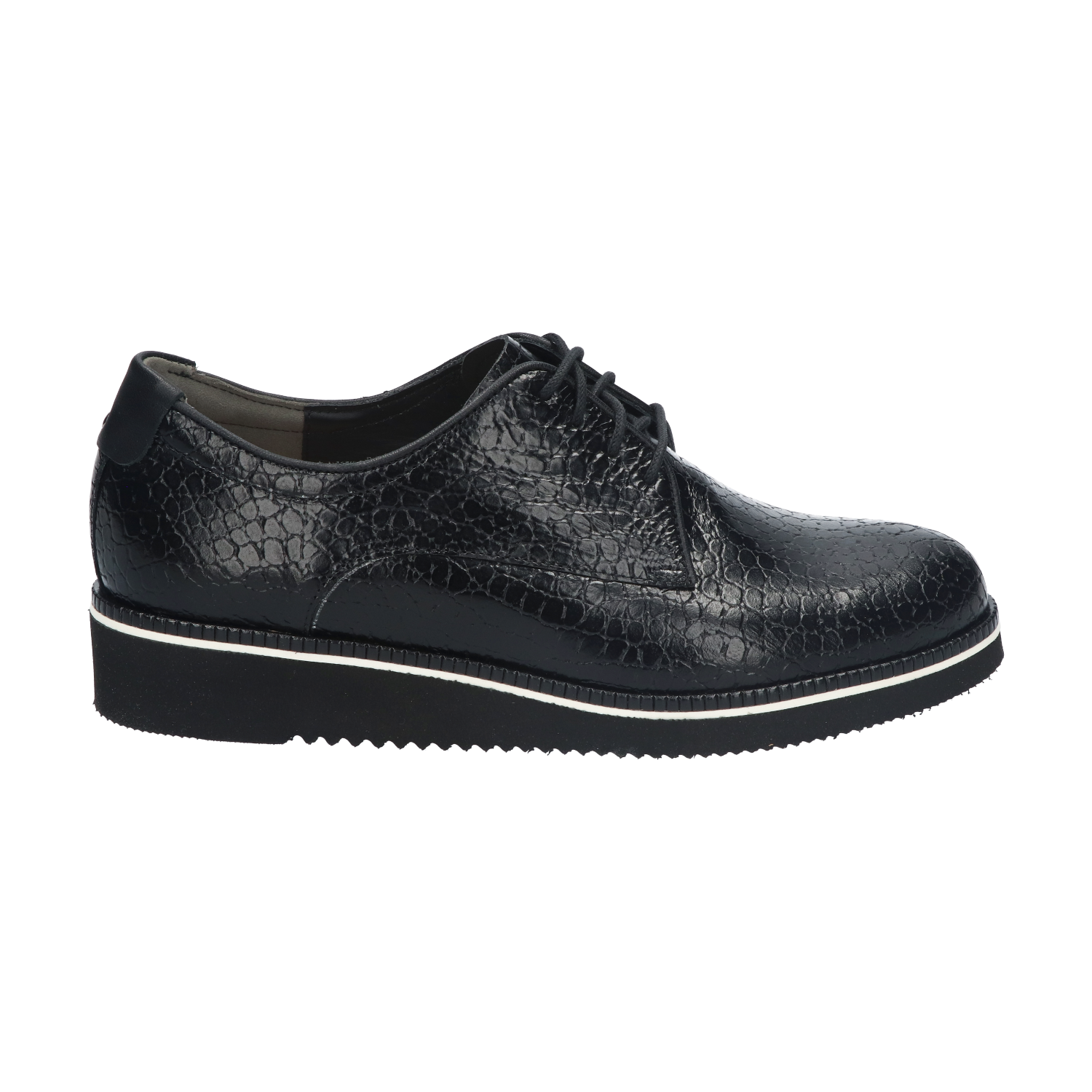 Veterschoenen van glad leer Blauw Durea 6191.9530